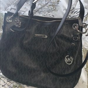 Michael Kors black large cross body